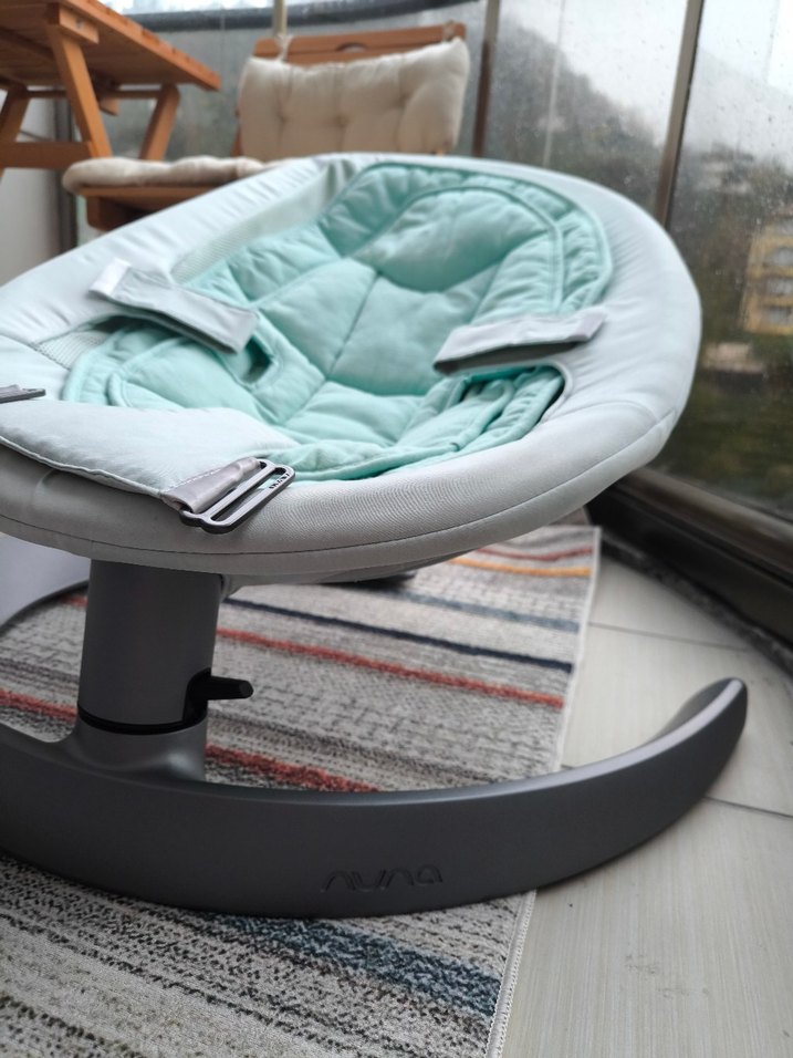 Turkuaz ve Gri Bebek Beşiği - Görsel 4