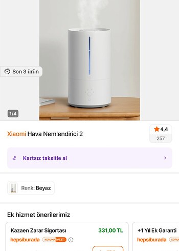 Beyaz Renkli Hava Temizleyici ve Nemlendirici 4.5 litre - Görsel 7