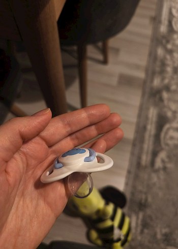 Mavi ve beyaz fil desenli mamajoo marka emzik - Görsel 3