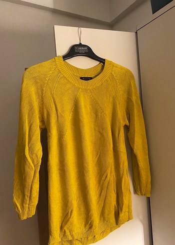 Massimo Dutti Massimo duttü hardal renk triko