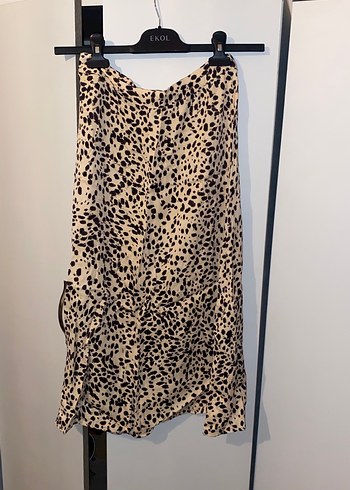 Leopar Desenli midi etek Etek - Görsel 2