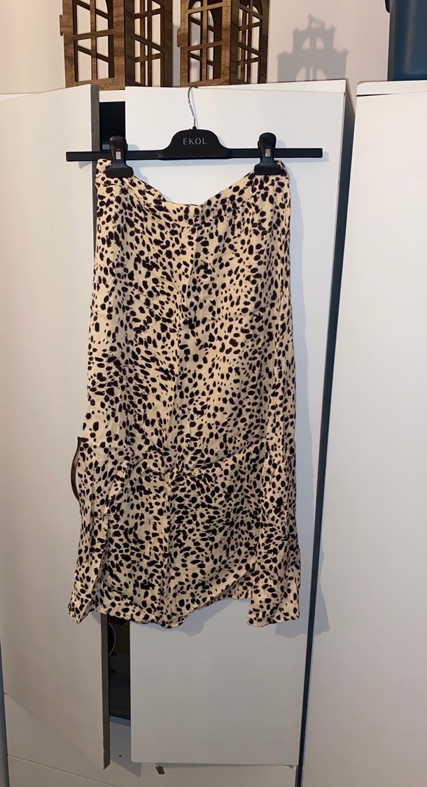 Leopar Desenli midi etek Etek - Görsel 2