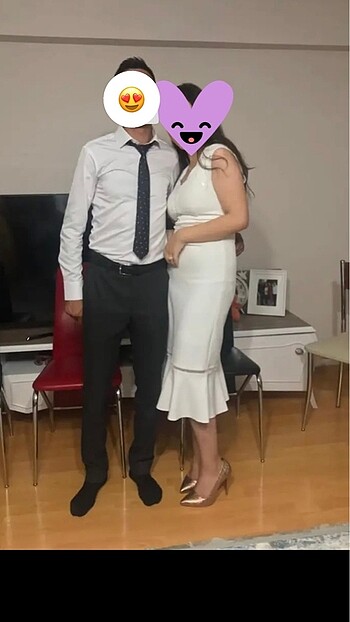 Diğer Beyaz kumaş elbise