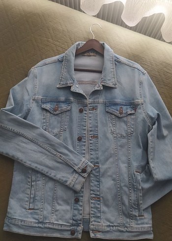Düğmeli erkek Denim Ceket