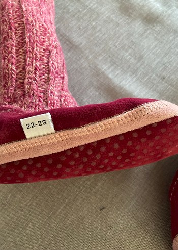 Çocuk Örgü ve kadife panduf - Görsel 3