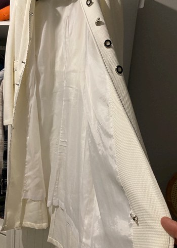 Düğmeli Selam giyim şık Klasik pardesü - Görsel 11