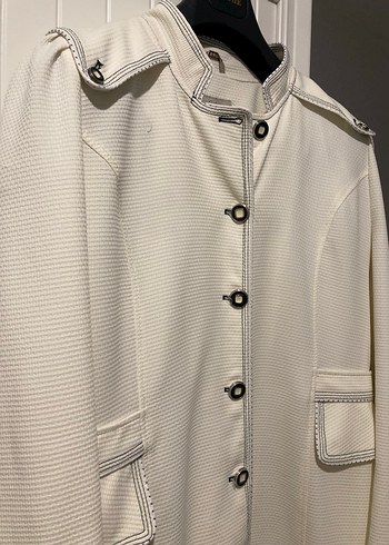 Düğmeli Selam giyim şık Klasik pardesü - Görsel 5