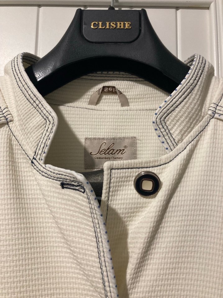 Düğmeli Selam giyim şık Klasik pardesü - Görsel 4