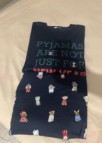 Sıfır büyük beden penti  Pijama takımı - Görsel 6