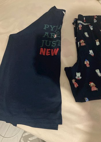 Sıfır büyük beden penti  Pijama takımı - Görsel 4