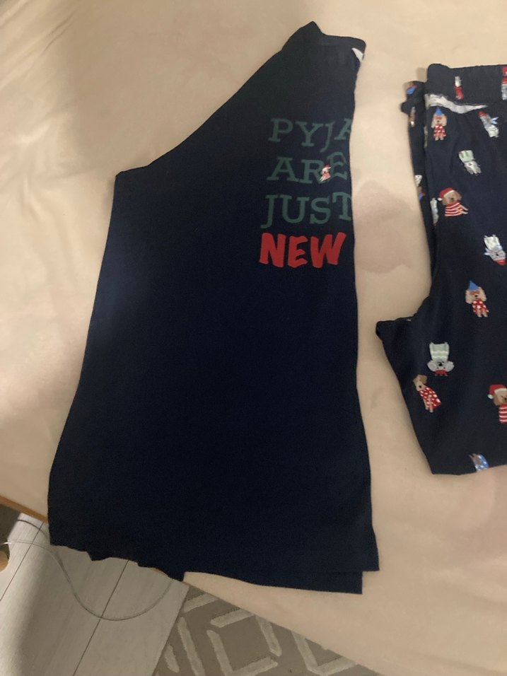 Sıfır büyük beden penti  Pijama takımı - Görsel 2