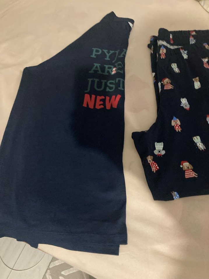 Sıfır büyük beden penti  Pijama takımı - Görsel 4