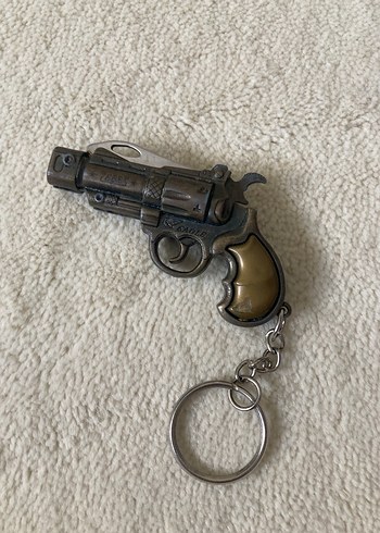 Gri Vintage Tabanca Anahtarlık - Görsel 4