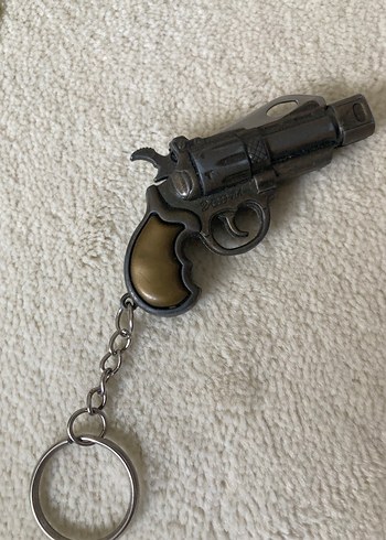 Gri Vintage Tabanca Anahtarlık - Görsel 5