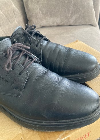 Klasik Siyah Deri Erkek Ayakkabı - Görsel 5