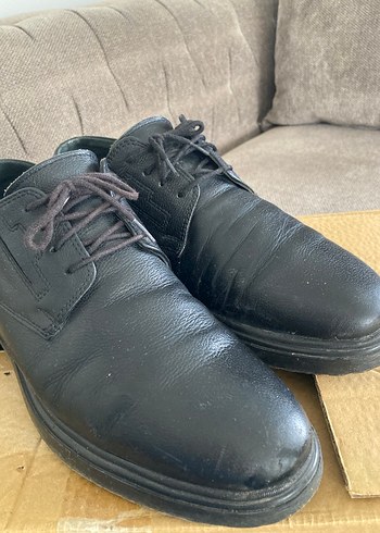 Klasik Siyah Deri Erkek Ayakkabı - Görsel 3