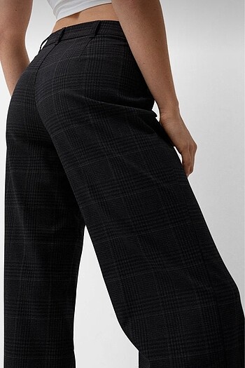 Bershka Bershka Wide Leg Kumaş Pantalon