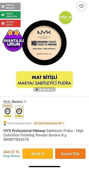 NYX Porselen Bitişli Pudra - Görsel 6