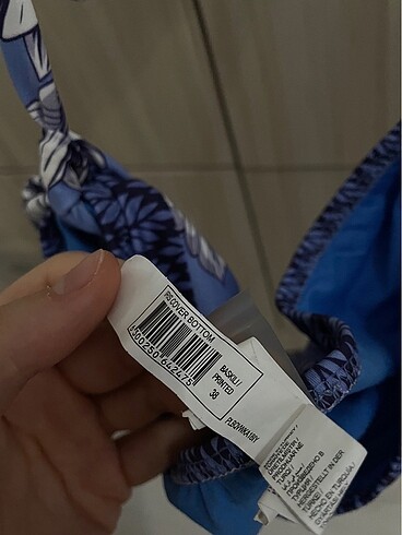 38 Beden mavi Renk Penti Bikini Takımı (36/38)