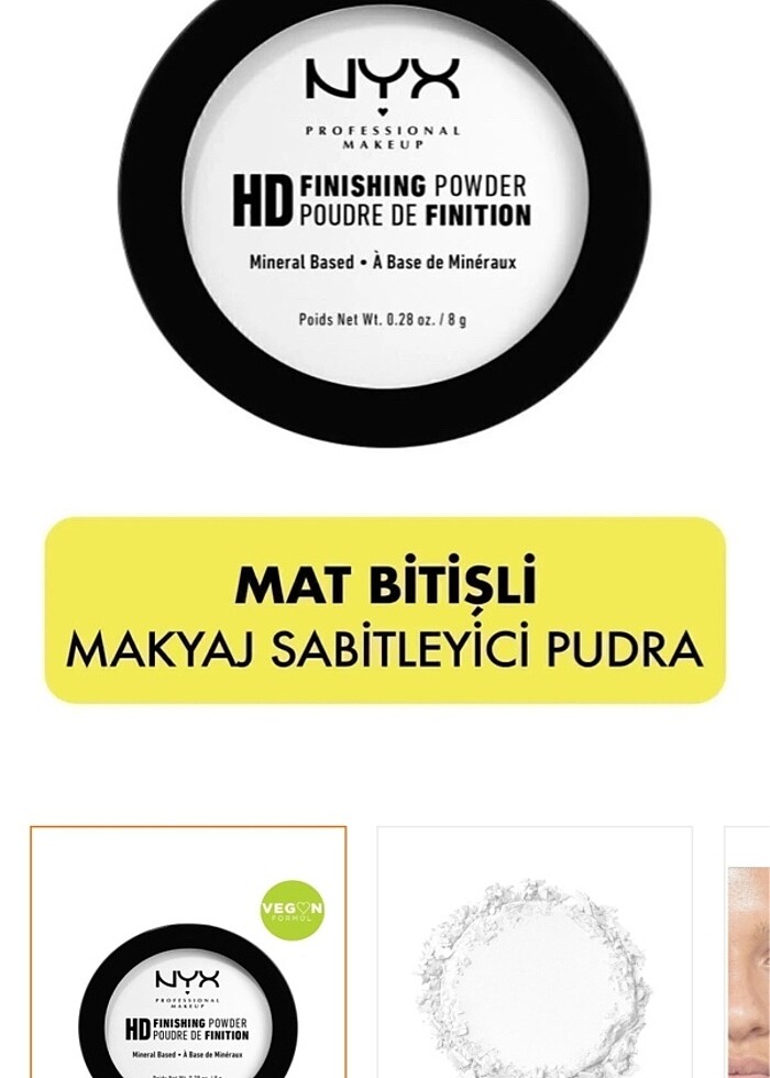 NYX Profesyonel Makyaj Sabitleyici Pudra - Görsel 3