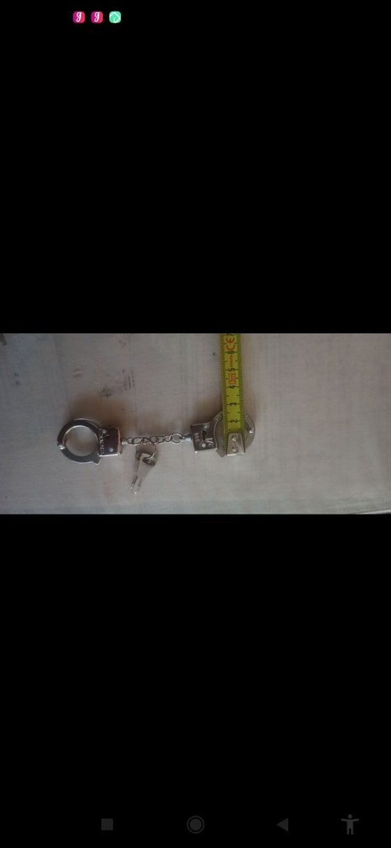 Gri Bisikletçi Tarzı Kelepçe Anahtarlık - Görsel 3