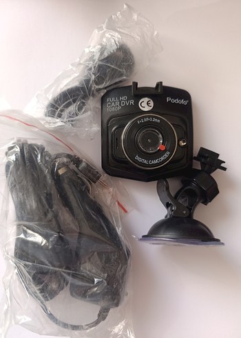 Podofo Full HD 1080P Araç Kamerası Siyah - Görsel 4