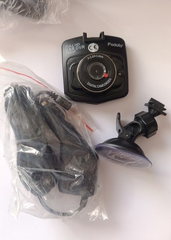 Podofo Full HD 1080P Araç Kamerası Siyah - Görsel 3