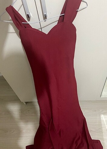 Diğer Bordo Şık Kadın Gece/Mezuniyet Elbisesi