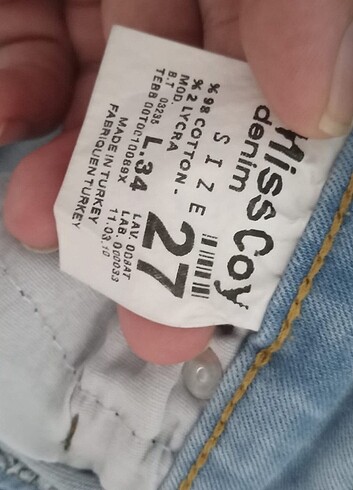 27 Beden Çok şık bir pantolon hiçbir sorun yok