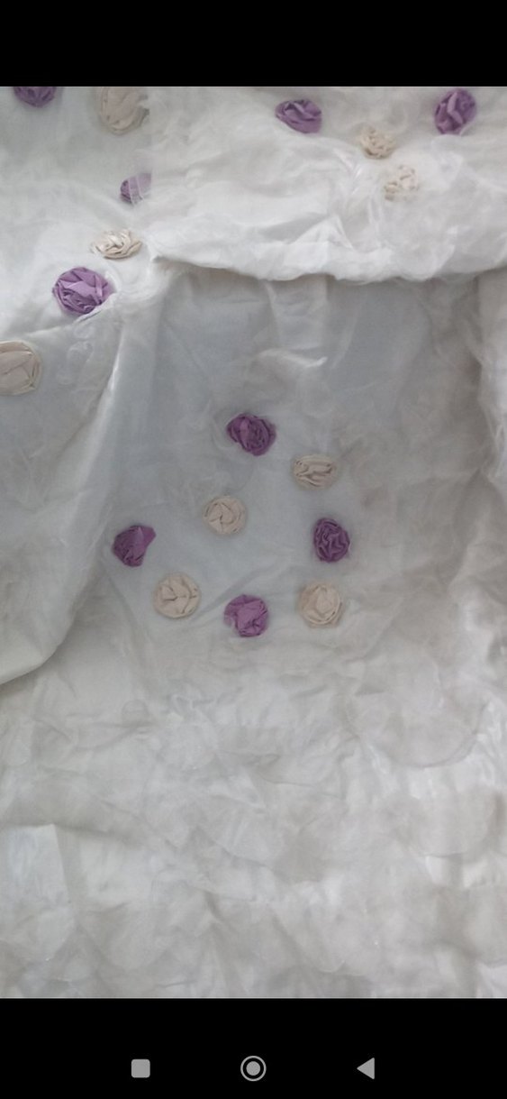 Beyaz Nakışlı Yatak Örtüsü - Görsel 5