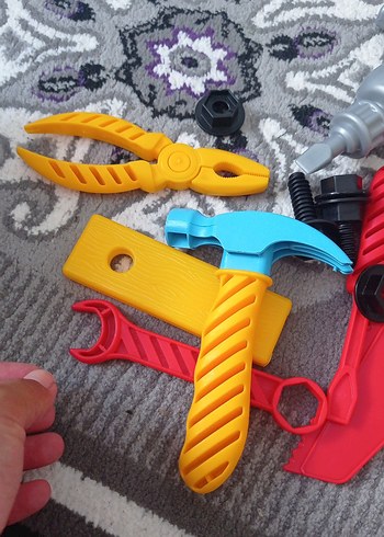 kız ve erkek ayrı sürpriz yumurta çay seti ve tamir aleti - Görsel 5