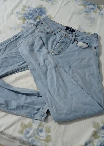 Mavi Loose Fit Midi Kadın Denim Pantolon
