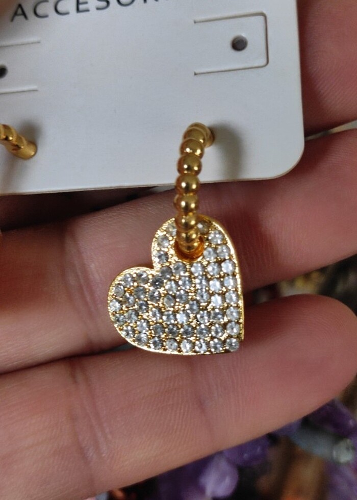 Kalp küpe  - Görsel 2