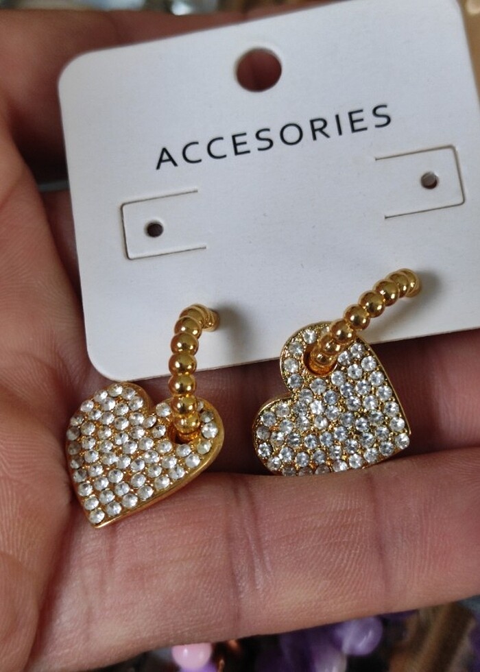 Kalp küpe  - Görsel 4