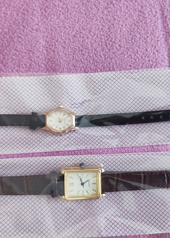 Renkli deri kemerli kadın saatleri - Görsel 6