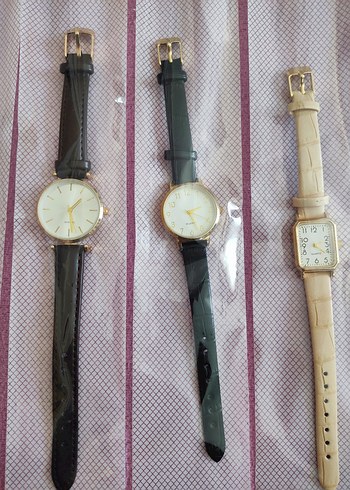 Renkli deri kemerli kadın saatleri - Görsel 2