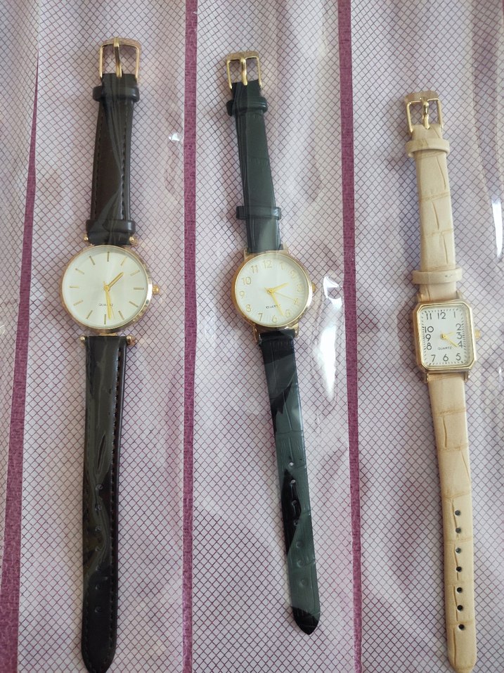 Renkli deri kemerli kadın saatleri - Görsel 2