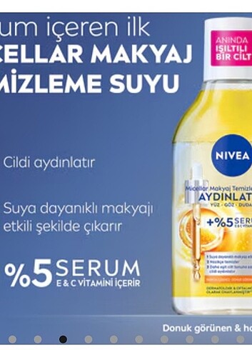 Nivea Nivea Aydınlatıcı Micellar Makyaj Temizleme Suyu 400 ml