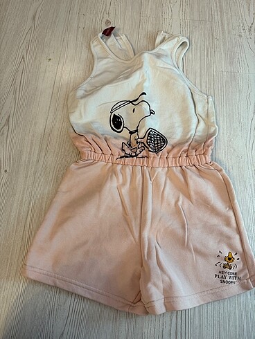 Zara kız çocuk tulum snoopy