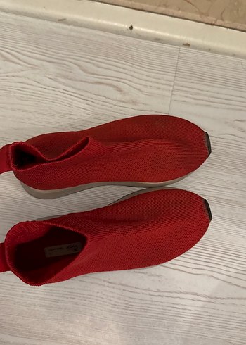 Zara Kırmızı Örgü çocuk Sneakers