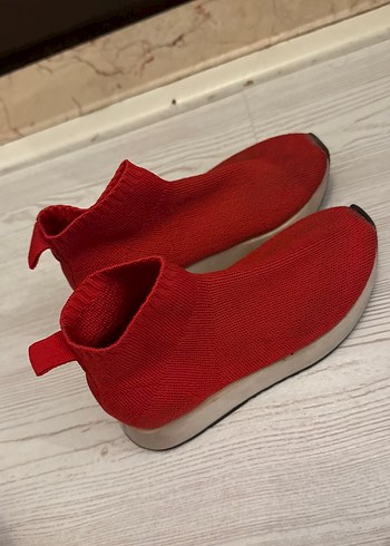 Kırmızı Örgü çocuk Sneakers
