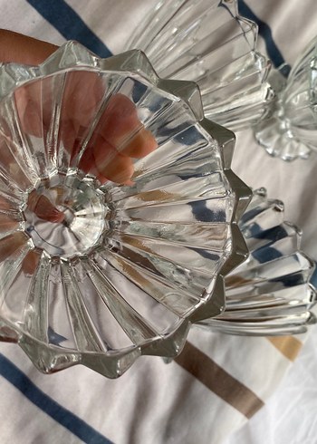 Beden beyaz Renk Şeffaf Kristal kahvaltılık- çerezlik seti