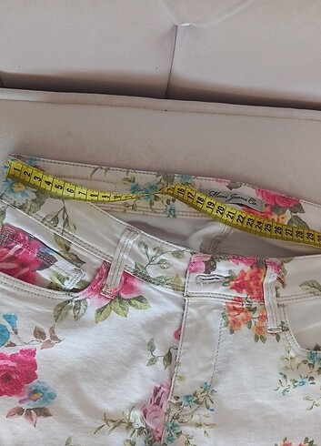 Kadin cicek desenli jean - Görsel 5