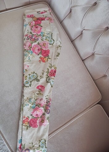 Kadin cicek desenli jean - Görsel 6