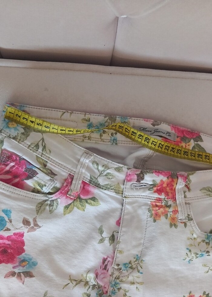 Kadin cicek desenli jean - Görsel 5