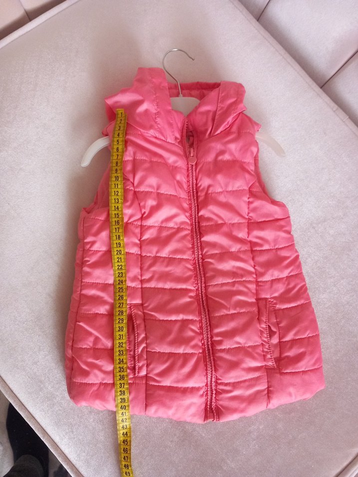 Kız Çocuk Pembe Kapüşonlu Şişme Yelek - Görsel 2