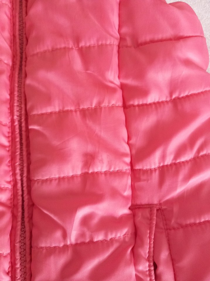 Kız Çocuk Pembe Kapüşonlu Şişme Yelek - Görsel 5