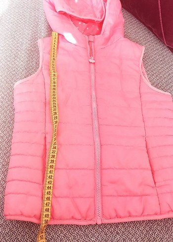 Kız Çocuk Renkli Kapüşonlu Yelek - Görsel 2