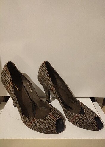 H&M ekose topuklu ayakkabı