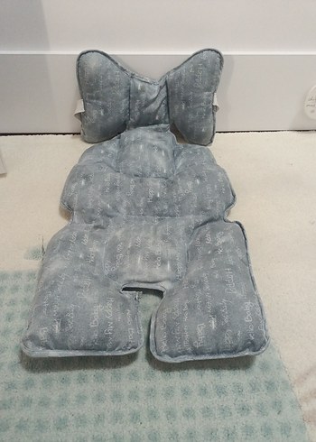 Gri Desenli Çocuk Puset minderi - Görsel 3